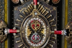 "Inside The House of Love and War" detail - 2012 - Mixed media - 16" x 28" - SOLD