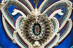 "Kardia Dentata" detail - 2012 - Mixed media - 23" x 23" - SOLD