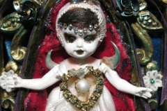 “Our Lady of the Blue” detail - 2013 - Mixed media (featured on the cover of Andalusia Rose’s record “First Stone”) - 6 1/2” x 10 1/2” SOLD