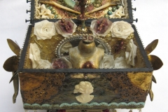 "Right Place, Wrong Time" - 2011 - Mixed media Music Box - 6" x 4 1/2" x 14" - SOLD