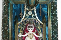 “Our Lady of the Blue” - 2013 - Mixed media (featured on the cover of Andalusia Rose’s record “First Stone”) - 6 1/2” x 10 1/2” SOLD